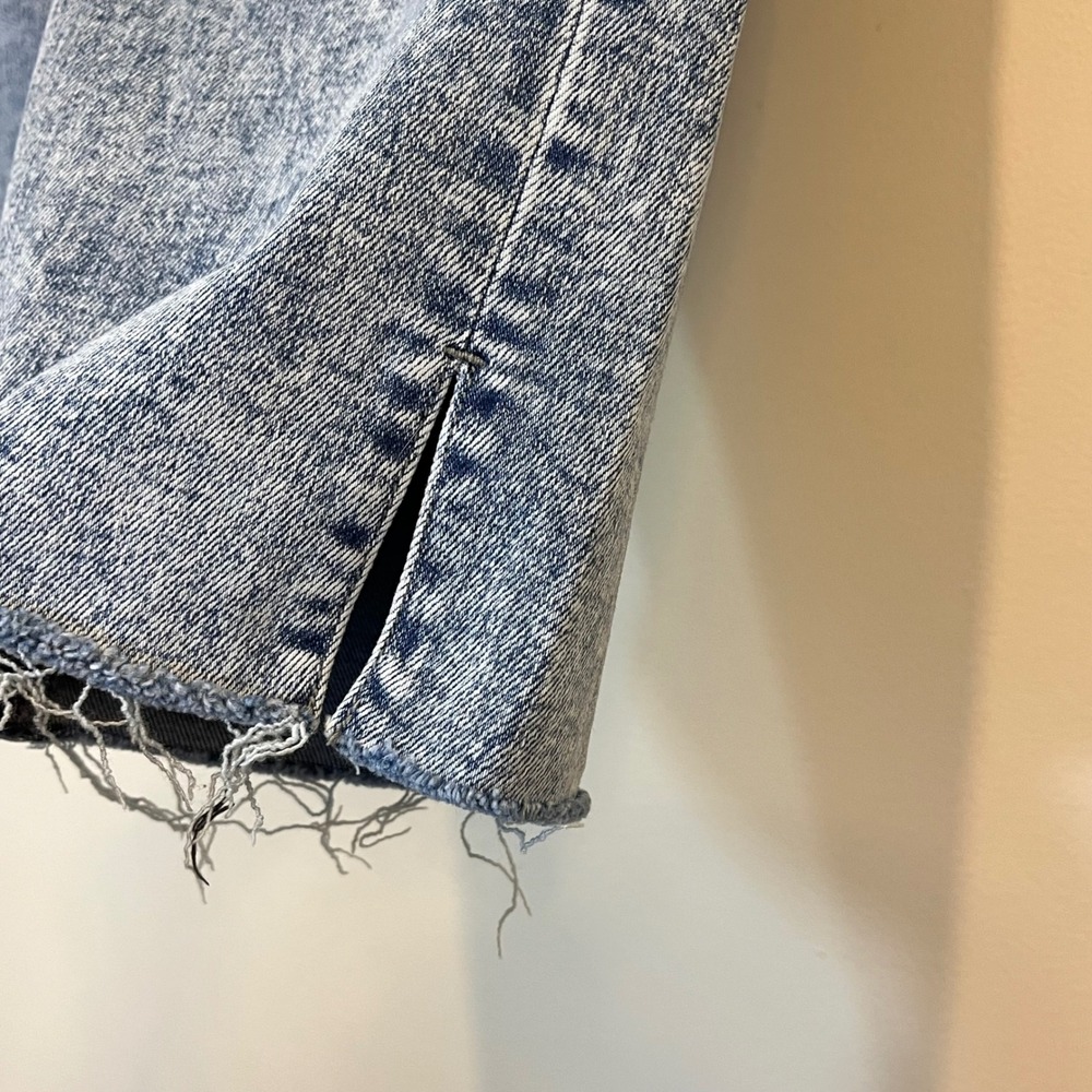 KanCan Jeans Maurices High Rise Straight Cropped Acid‎ Wash Raw Hem Stretch 31 - Picture 5 of 6